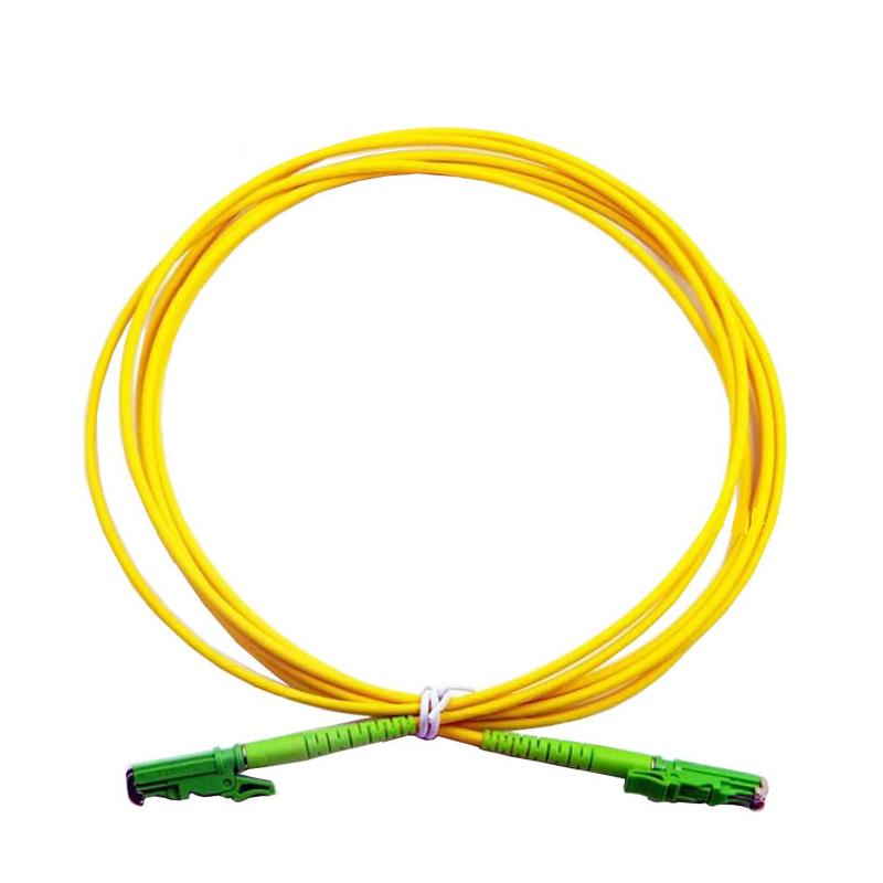 High performance E2000   APC Simplex Single Mode Fiber Optic Patch Cord 2.0 3.0