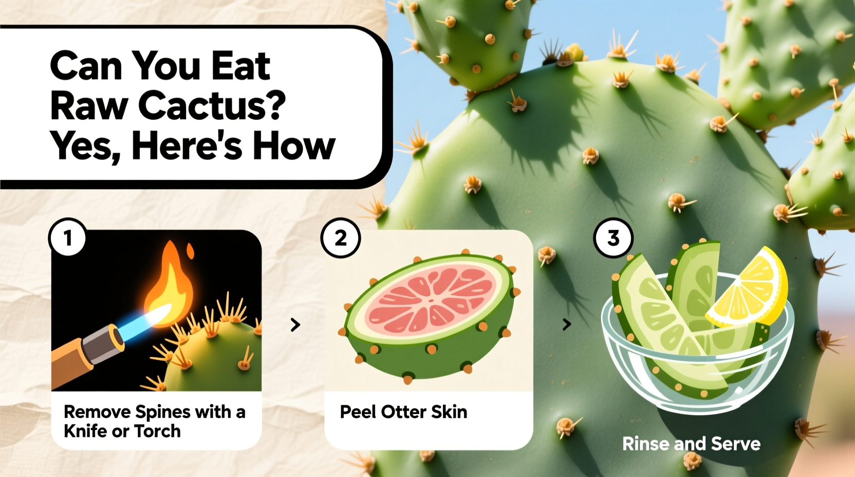 Can You Eat Raw Cactus? Yes, Here's How