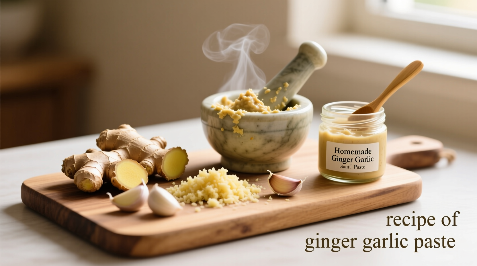 recipe of ginger garlic paste