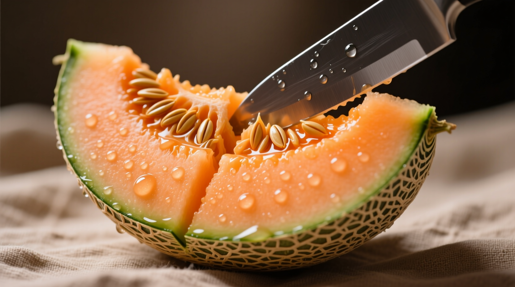 how cut cantaloupe