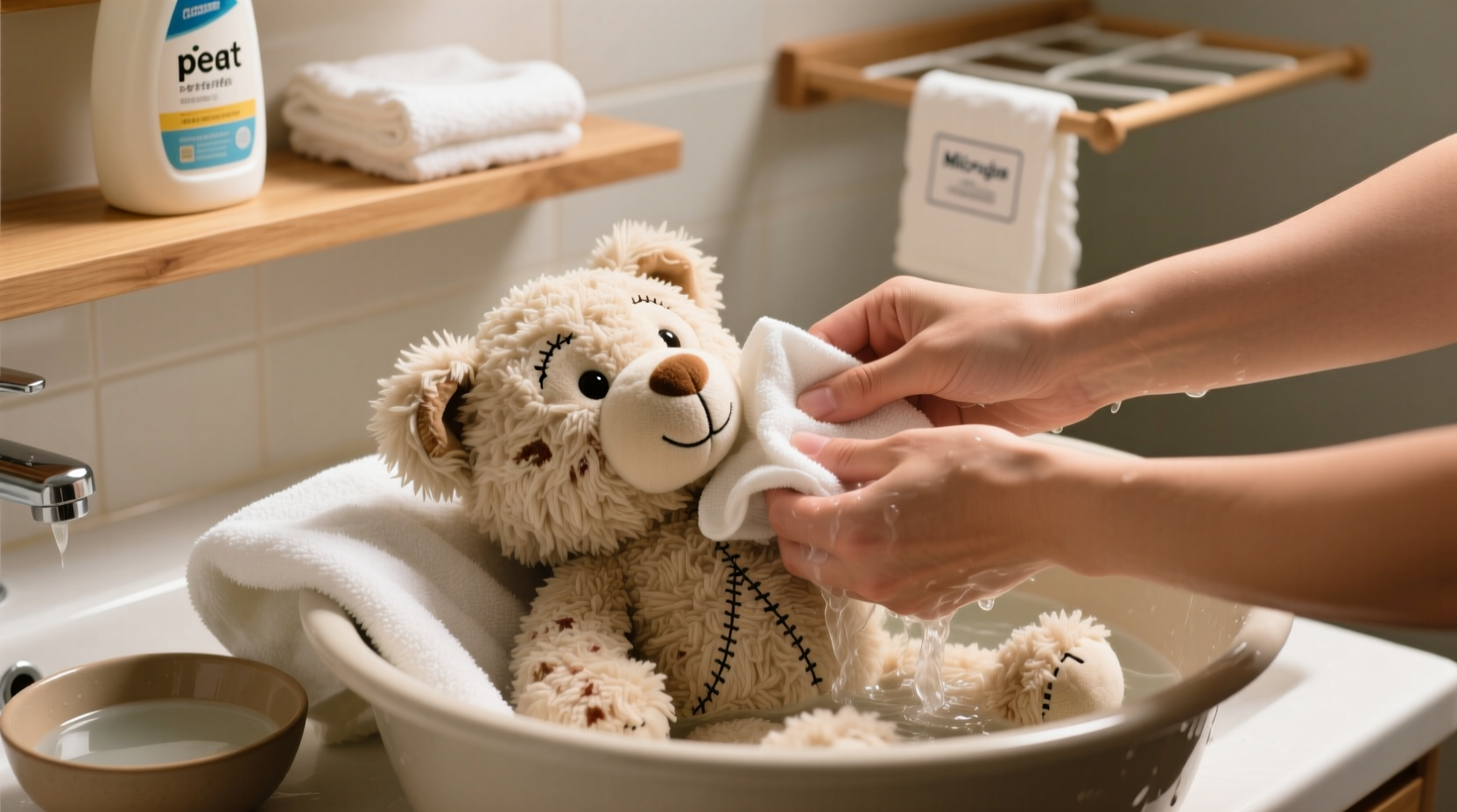 how to clean stuffed animals