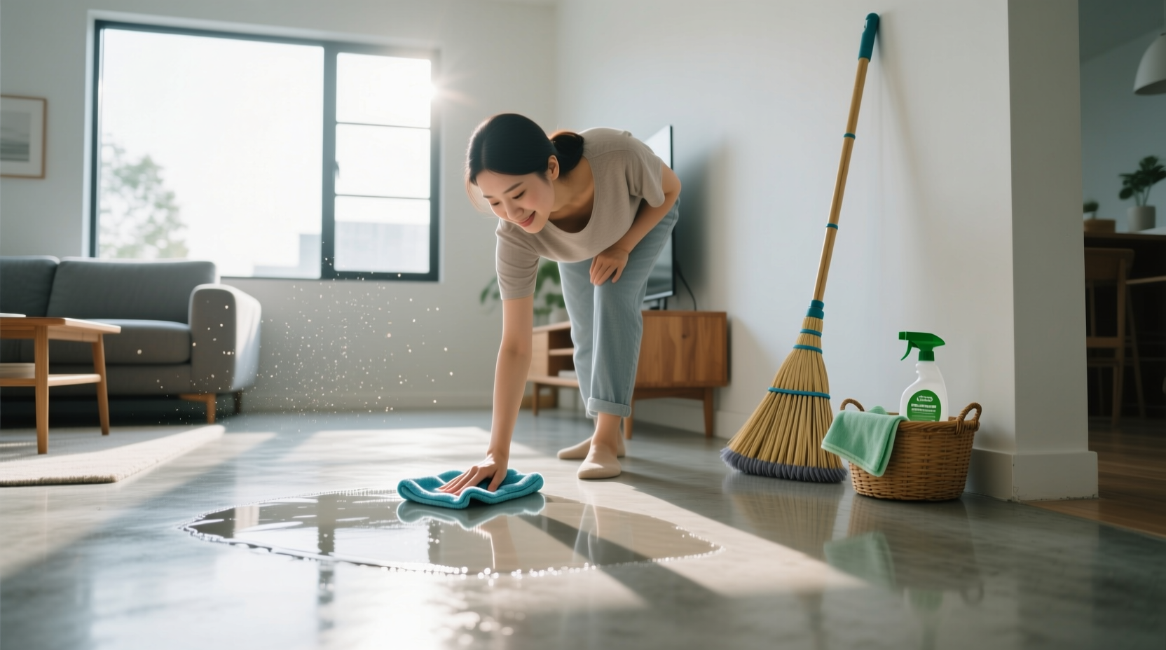 how to keep floors clean without mopping every day