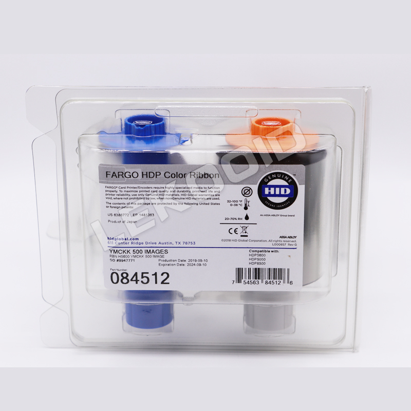 HID Fargo HDP5600 YMCKK Ribbon - 500 Images per Roll