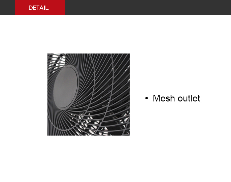 Multi-Angle 360 Degree Rotation Industrial Plastic Floor Fan 20 Inch Turbo Fan