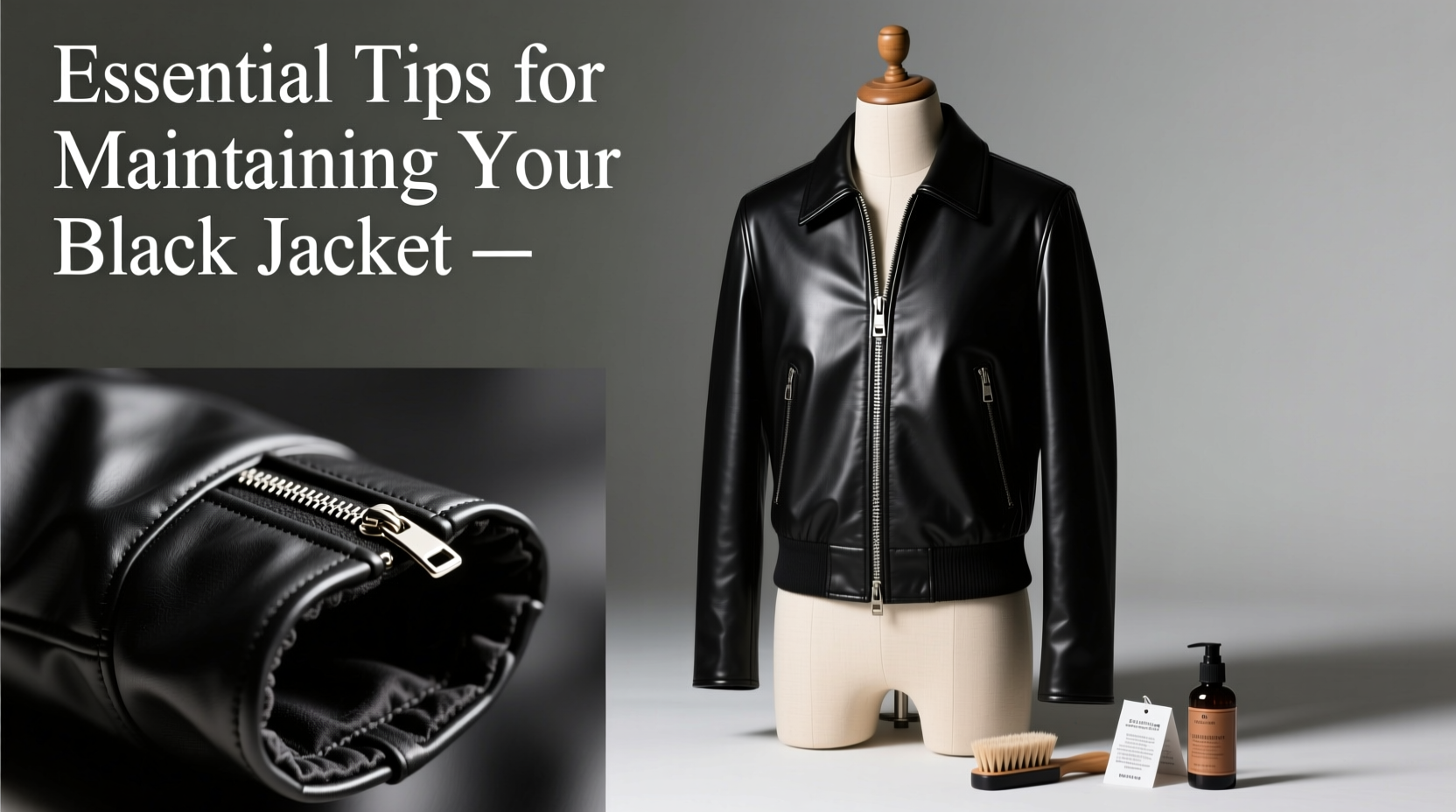 essential tips for maintaining and caring for your black jacket to keep it looking sharp
