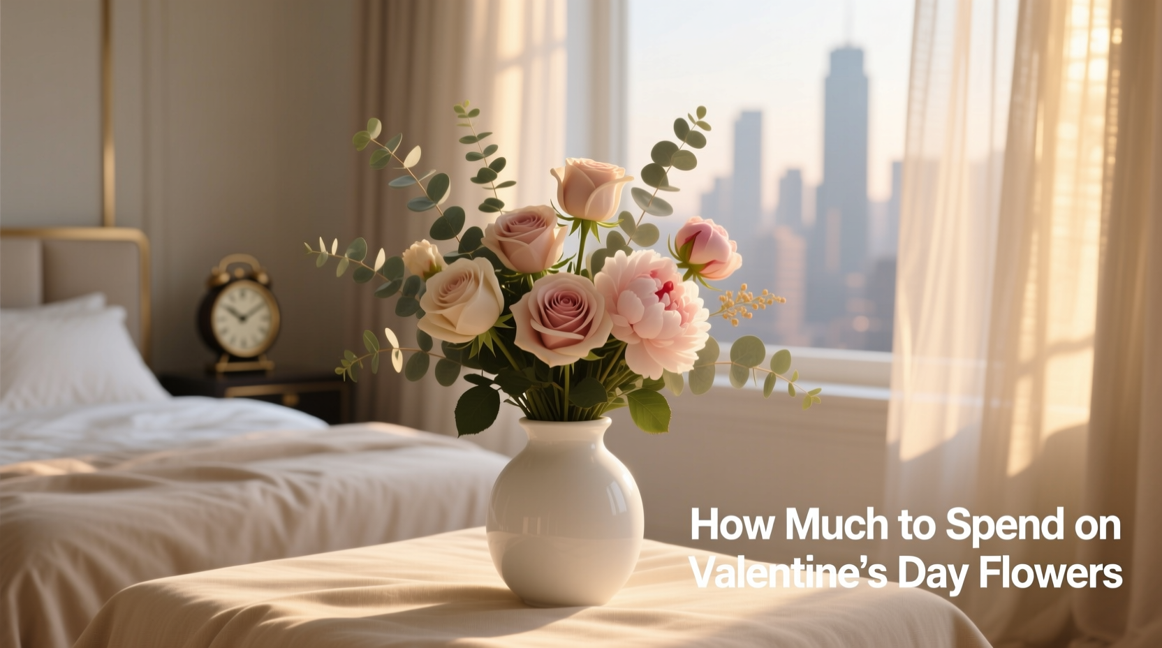 how much should i spend on valentines day flowers