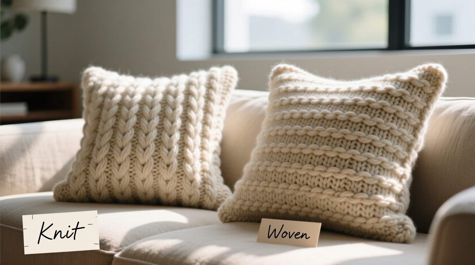 knitted vs woven cushions does the texture really make a difference for comfort
