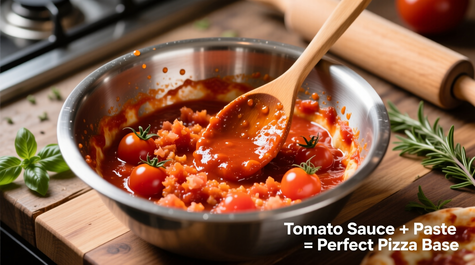Perfect Pizza Sauce from Tomato Sauce and Paste Recipe