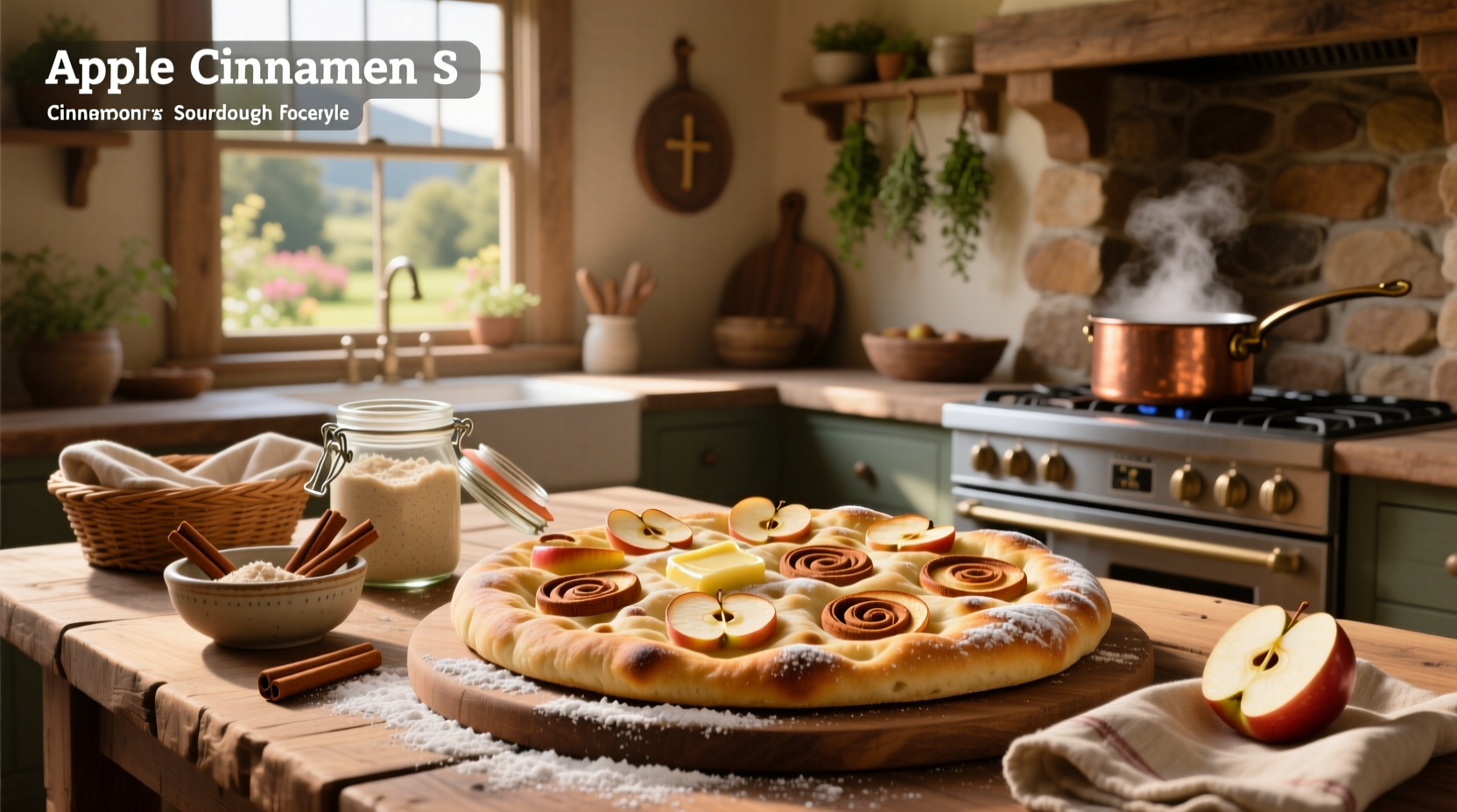 apple cinnamon sourdough focaccia guide