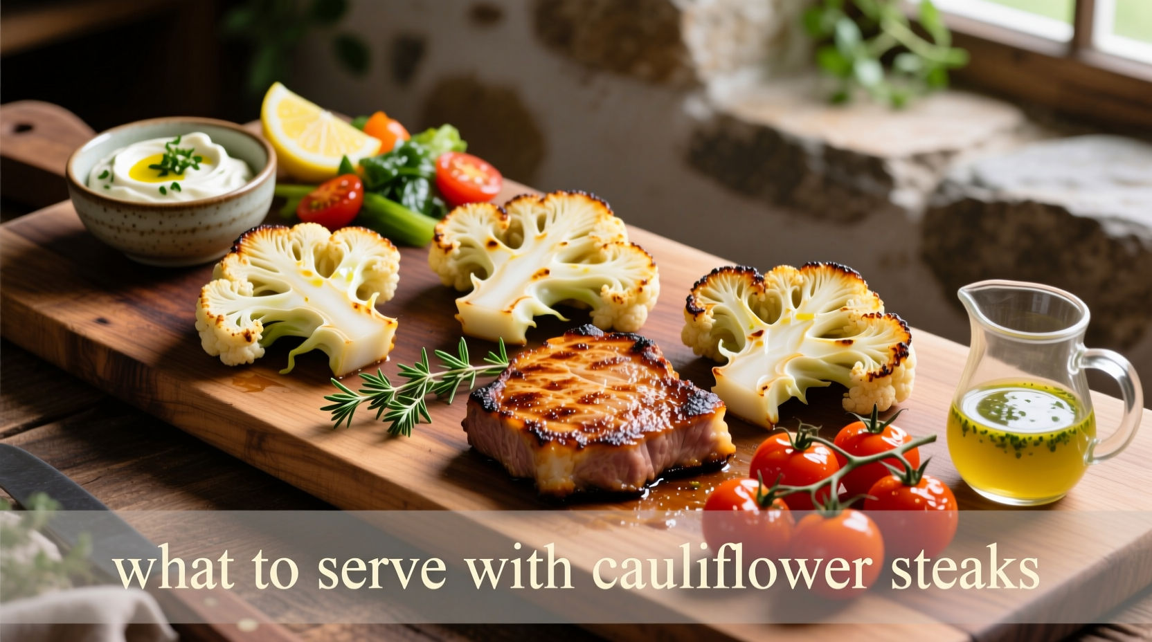 what to serve with cauliflower steaks