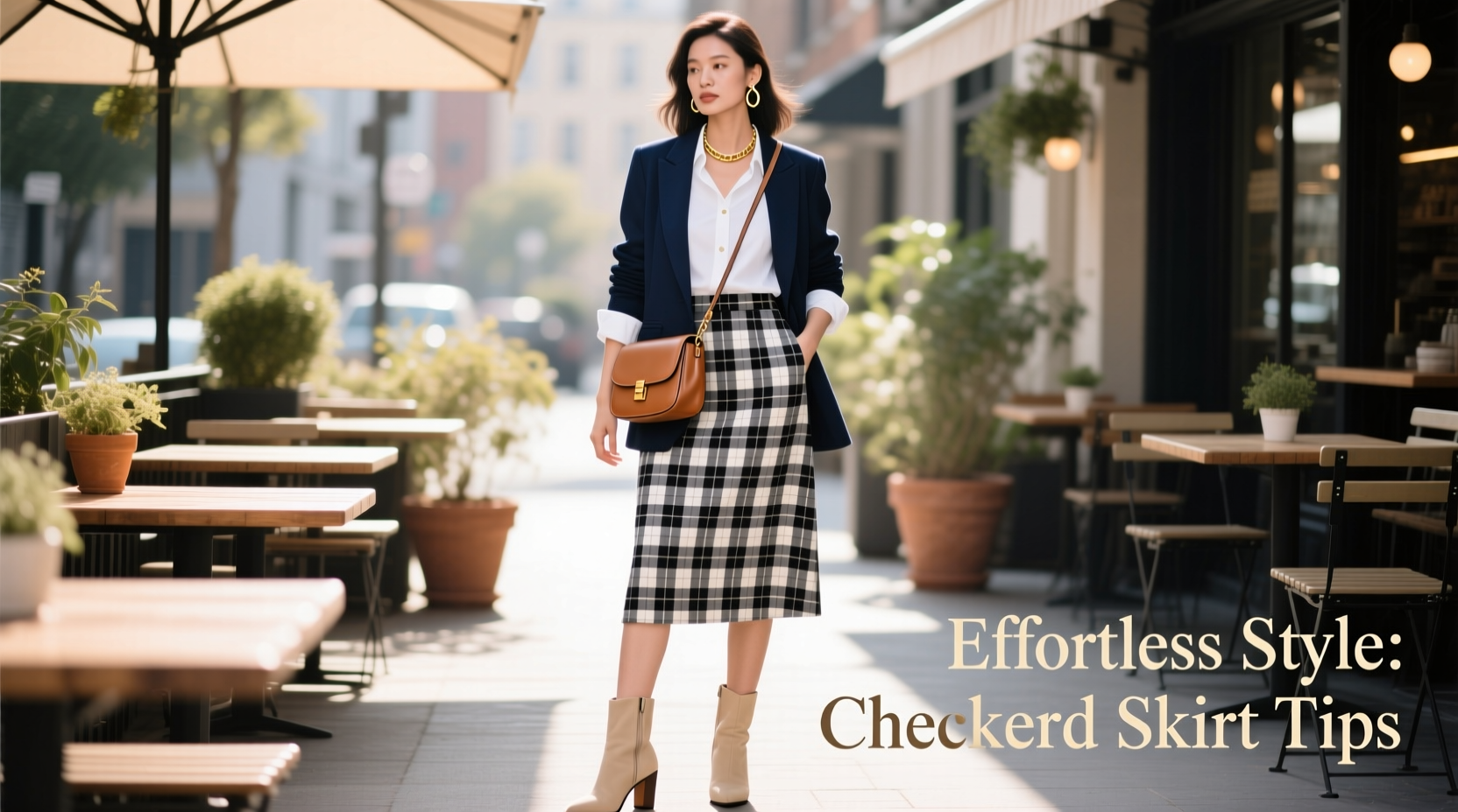 styling tips how to effortlessly incorporate a checkered skirt into everyday looks