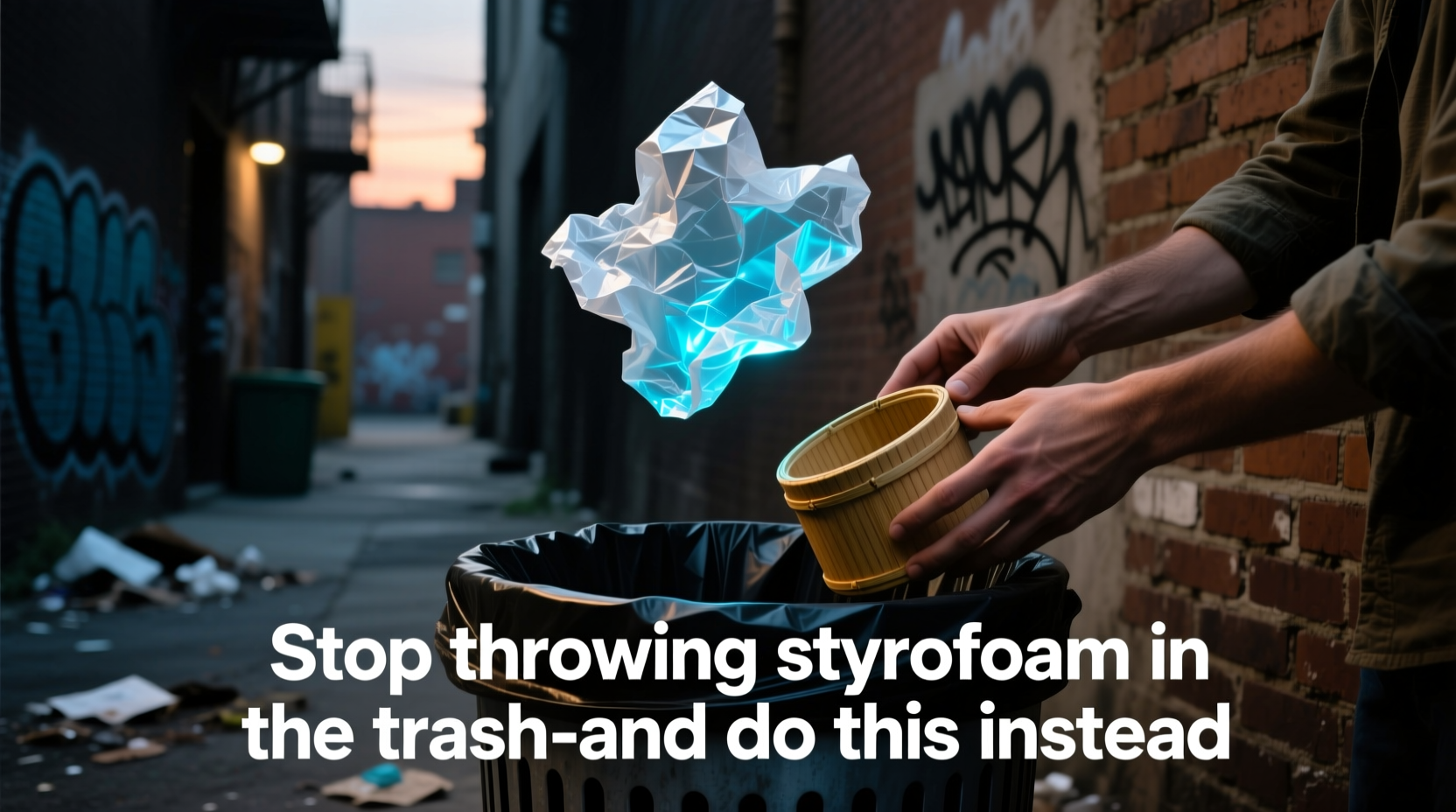 stop throwing styrofoam in the trash and do this inste