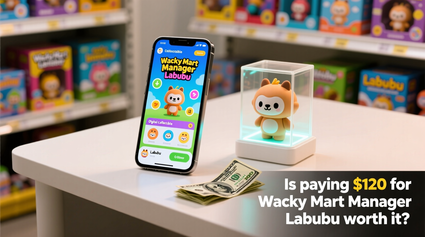 is paying 120 for wacky mart manager labubu worth it