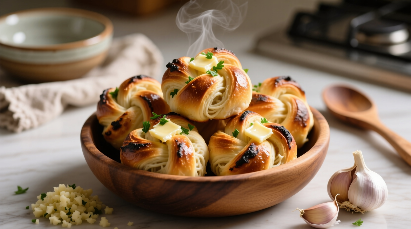 pull apart garlic knots recipe