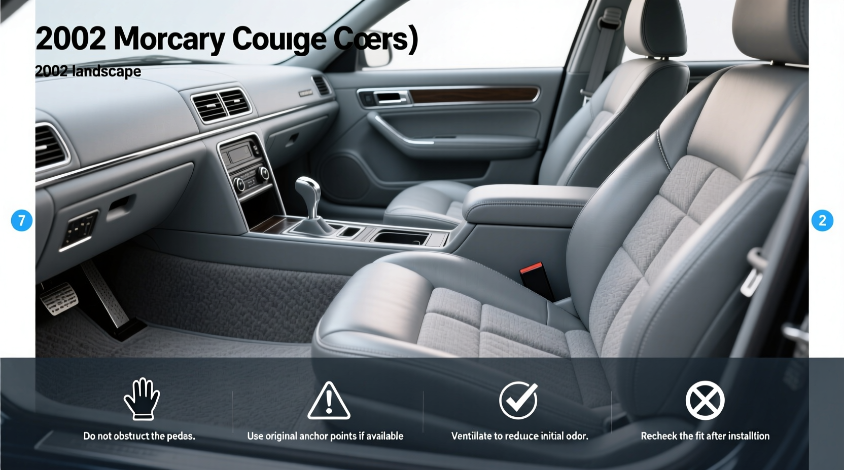 2002 Mercury Cougar Seat Covers Buying Guide