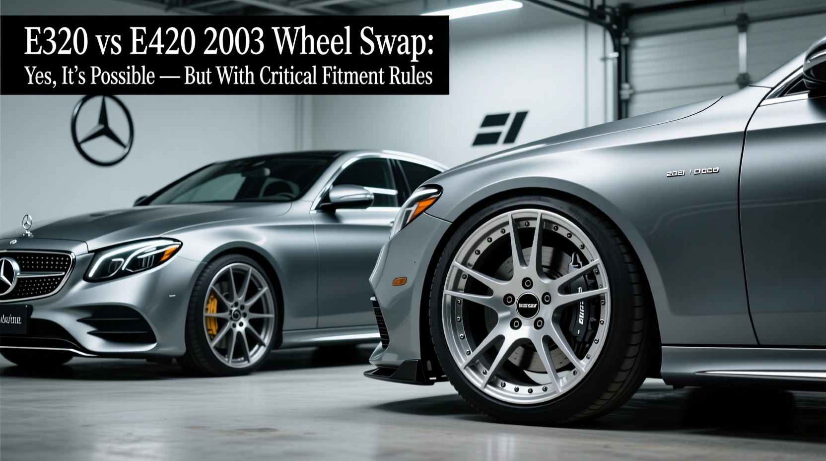 e320 vs e320 2003 wheel swap