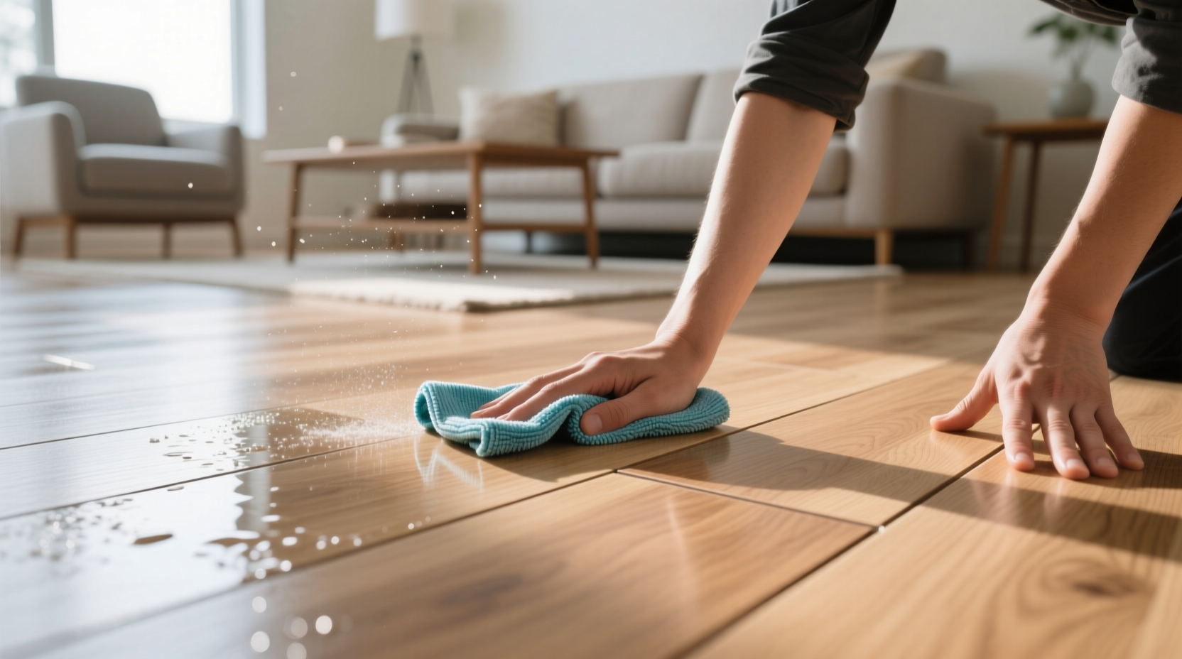 how to clean engineered wood floors