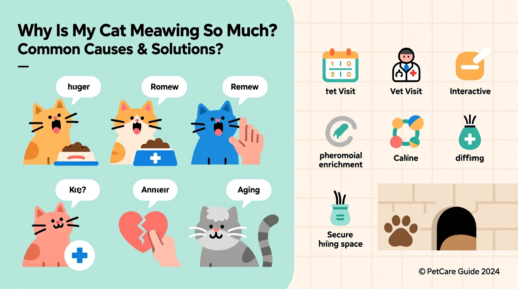 why is my cat meowing so much common causes solutions