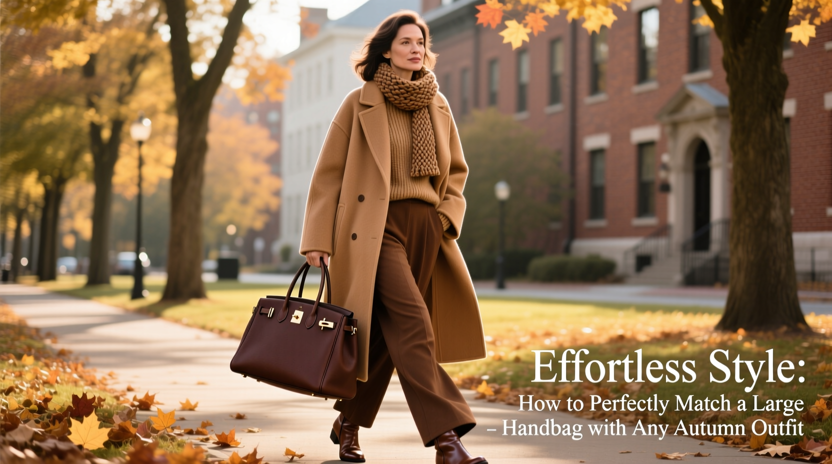 effortless style how to perfectly match a large handbag with any autumn outfit