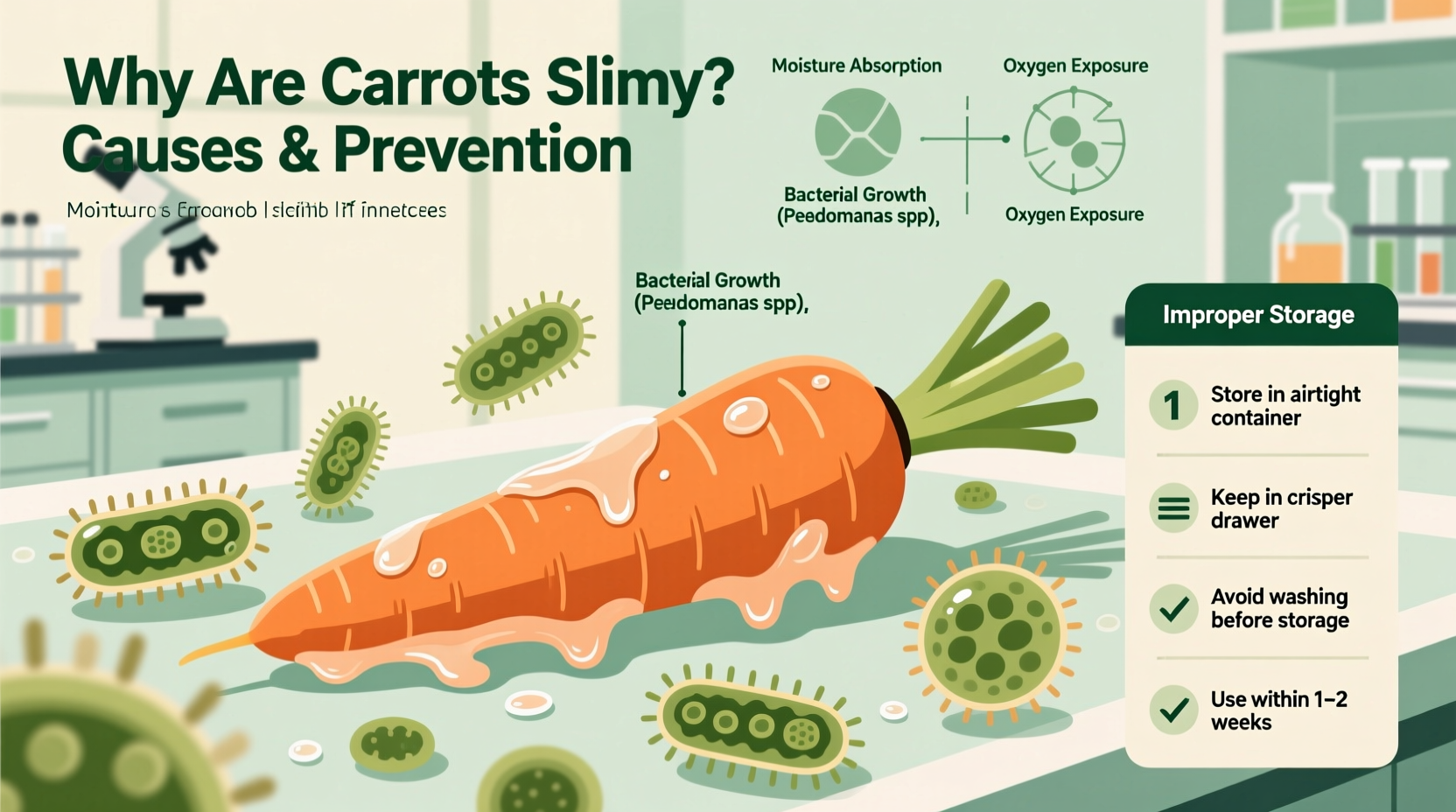 why are carrots slimy causes how to prevent it