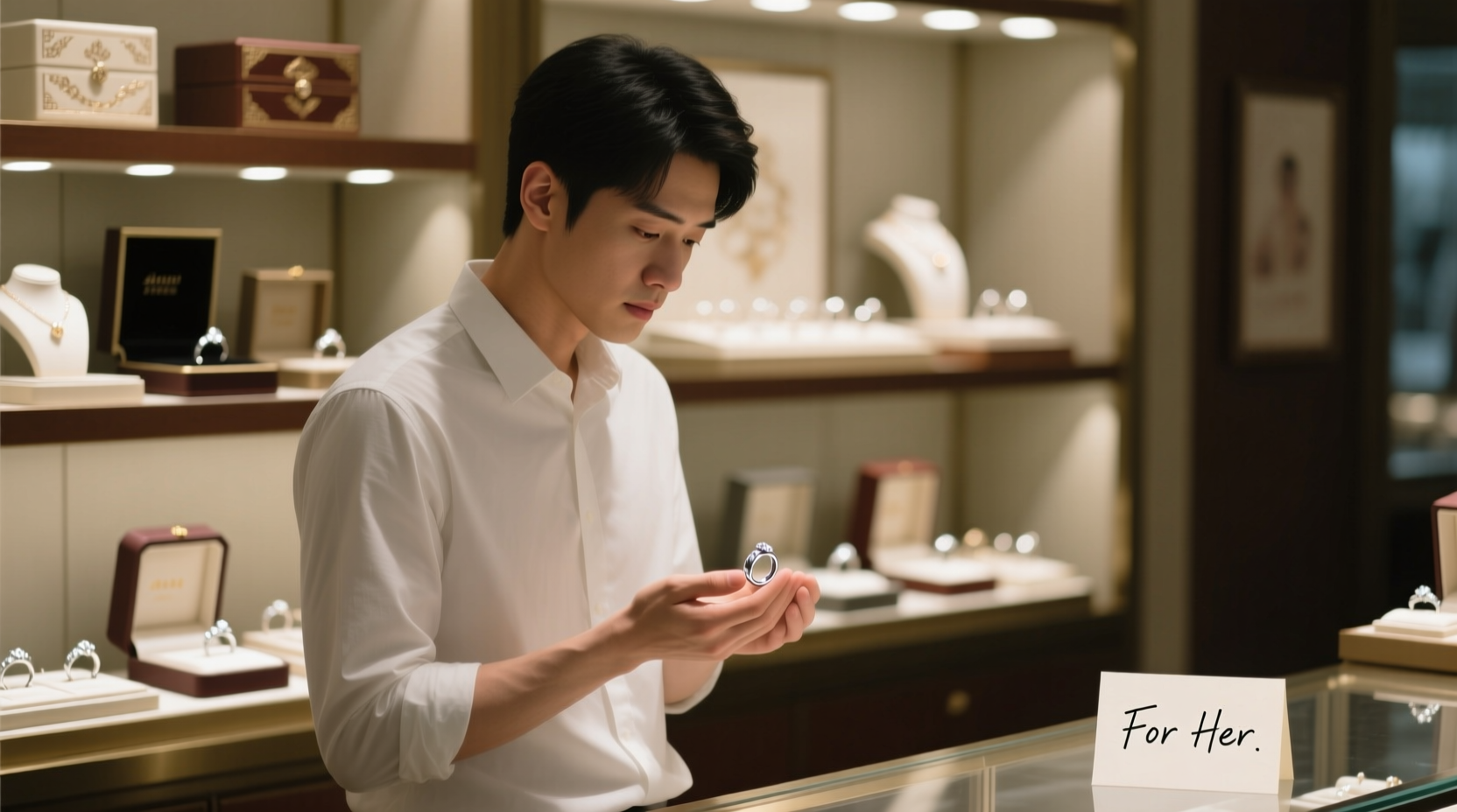 does the man buy his own wedding ring