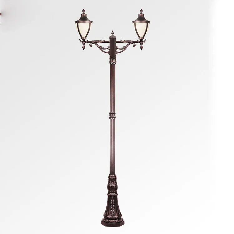 Hot sale antique vintage outdoor street lamp cast aluminum garden lamp post classic garden lights street light