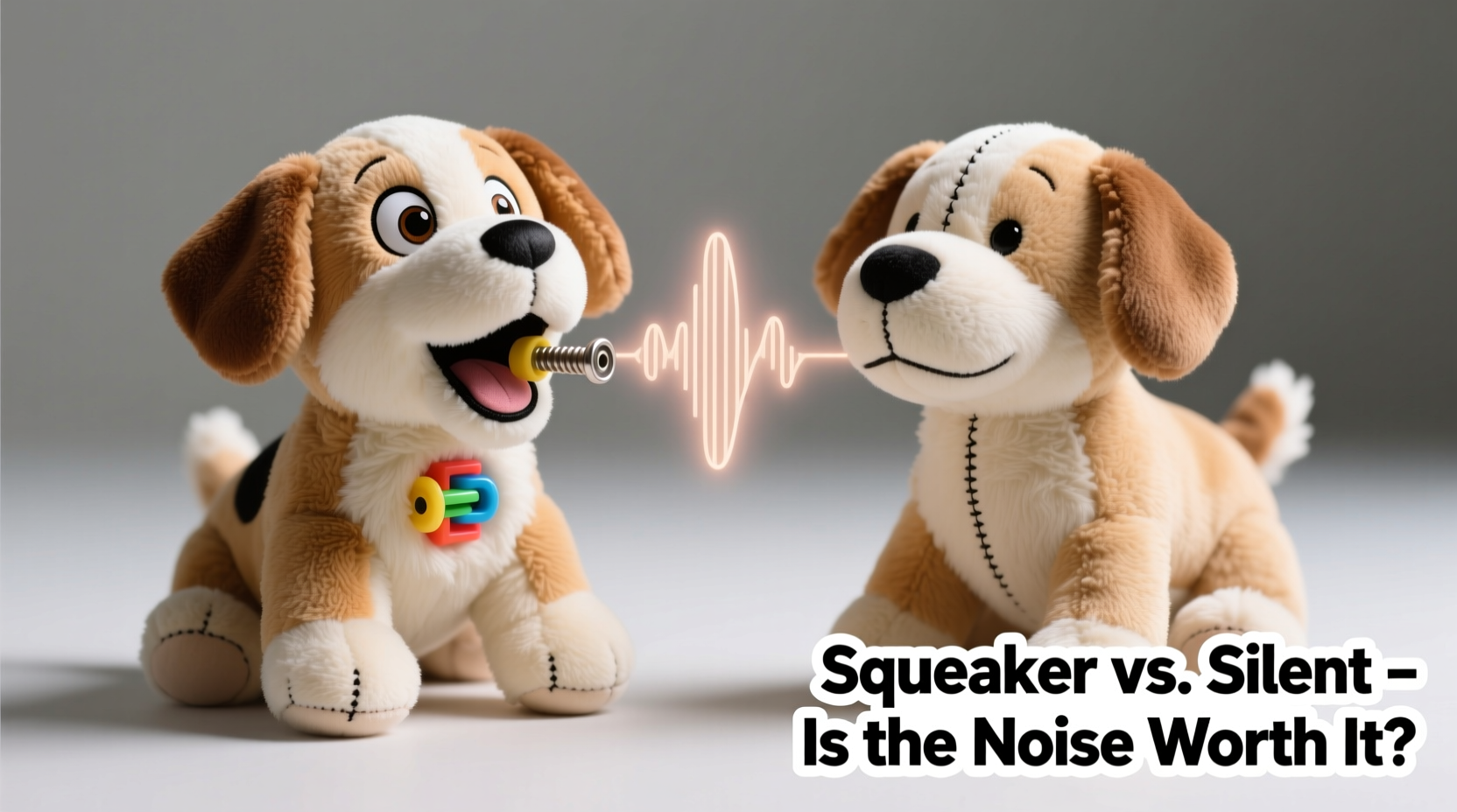 dog toy with squeaker vs without is the noise really worth it