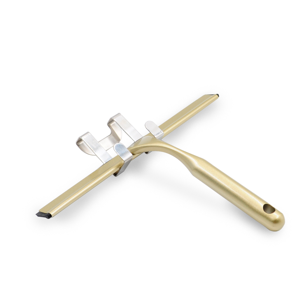 All-Purpose Shower Squeegee for Shower Doors Bathroom Window and Car Glass - Stainless Steel