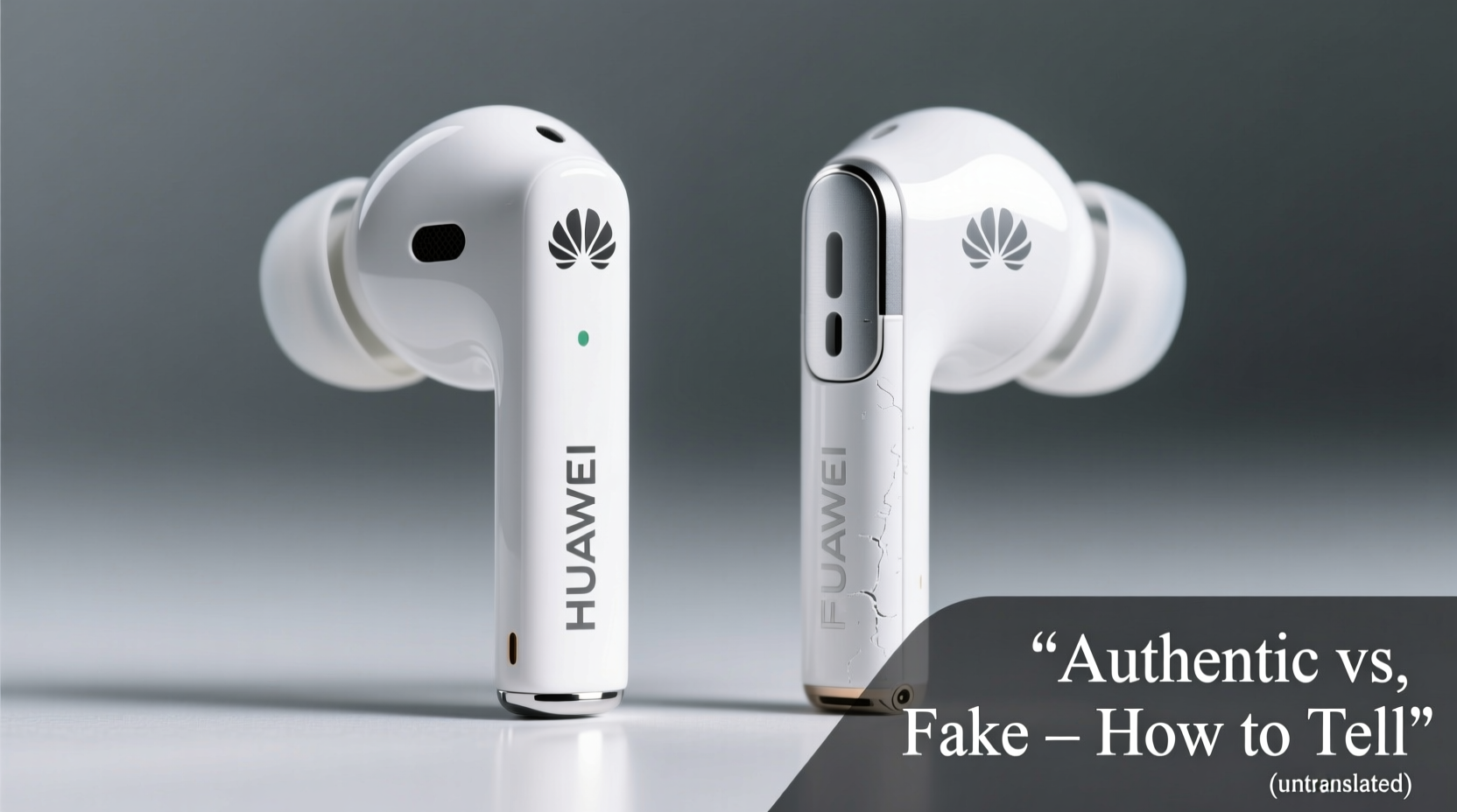 how can you tell if those huawei earphones are real or just cheap clones