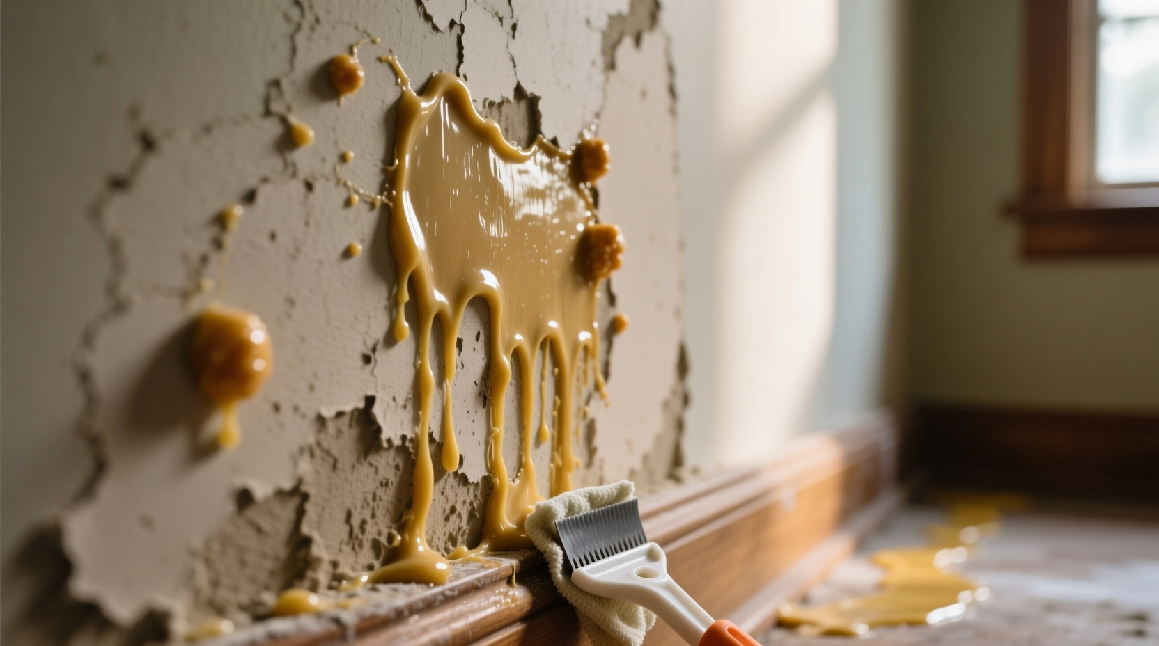 how to get wax off walls