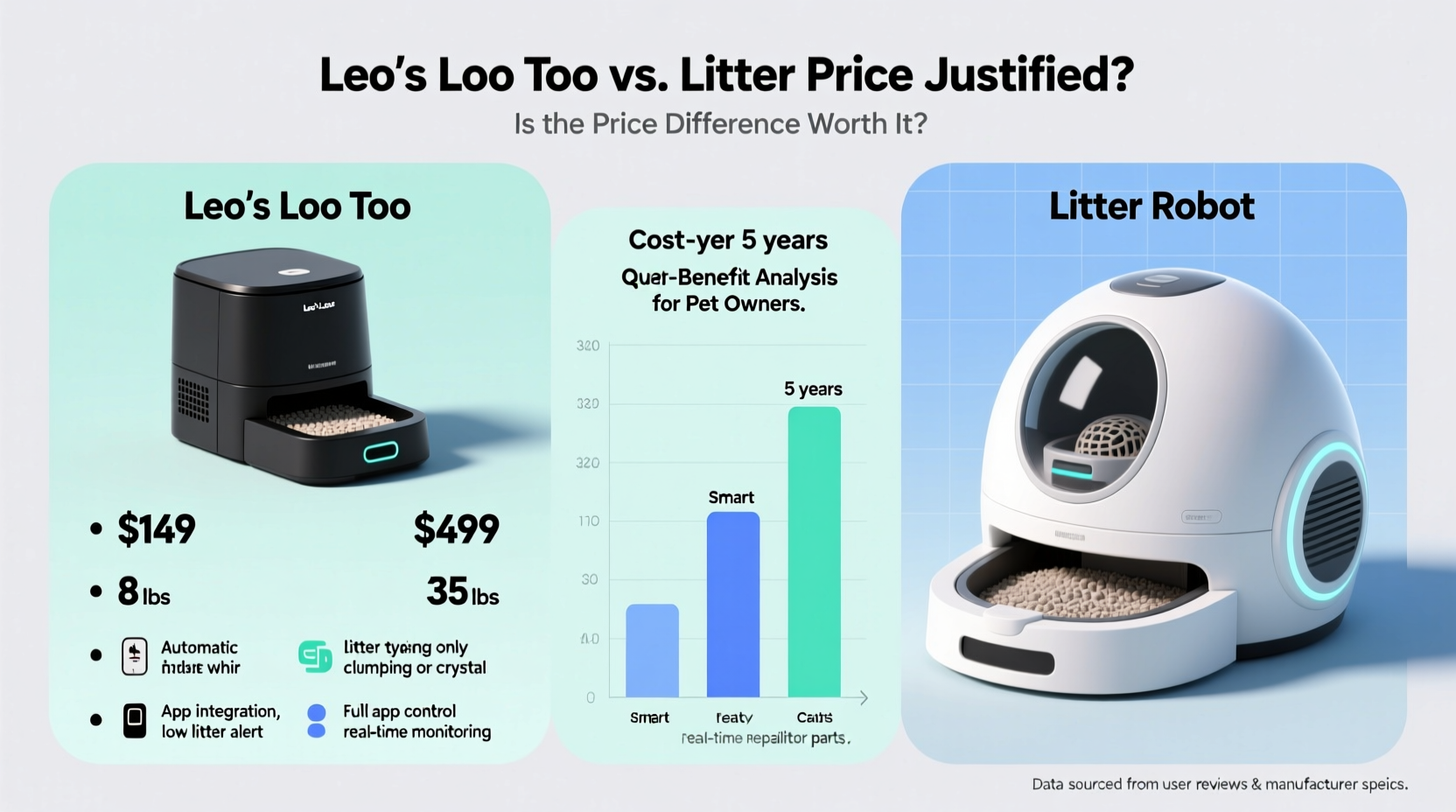 leos loo too vs litter robot is the price difference really worth it