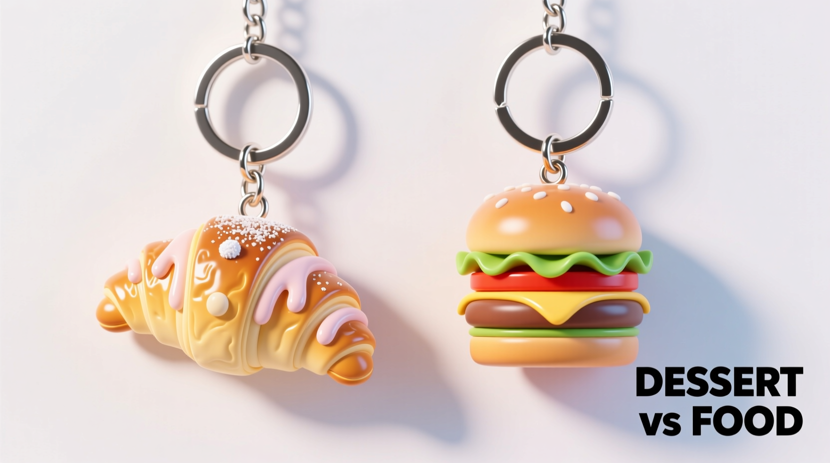 dessert keychain vs food keychain which one should i get for my backpack