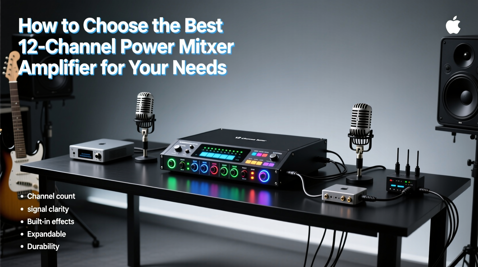 power mixer amplifier 12 channel