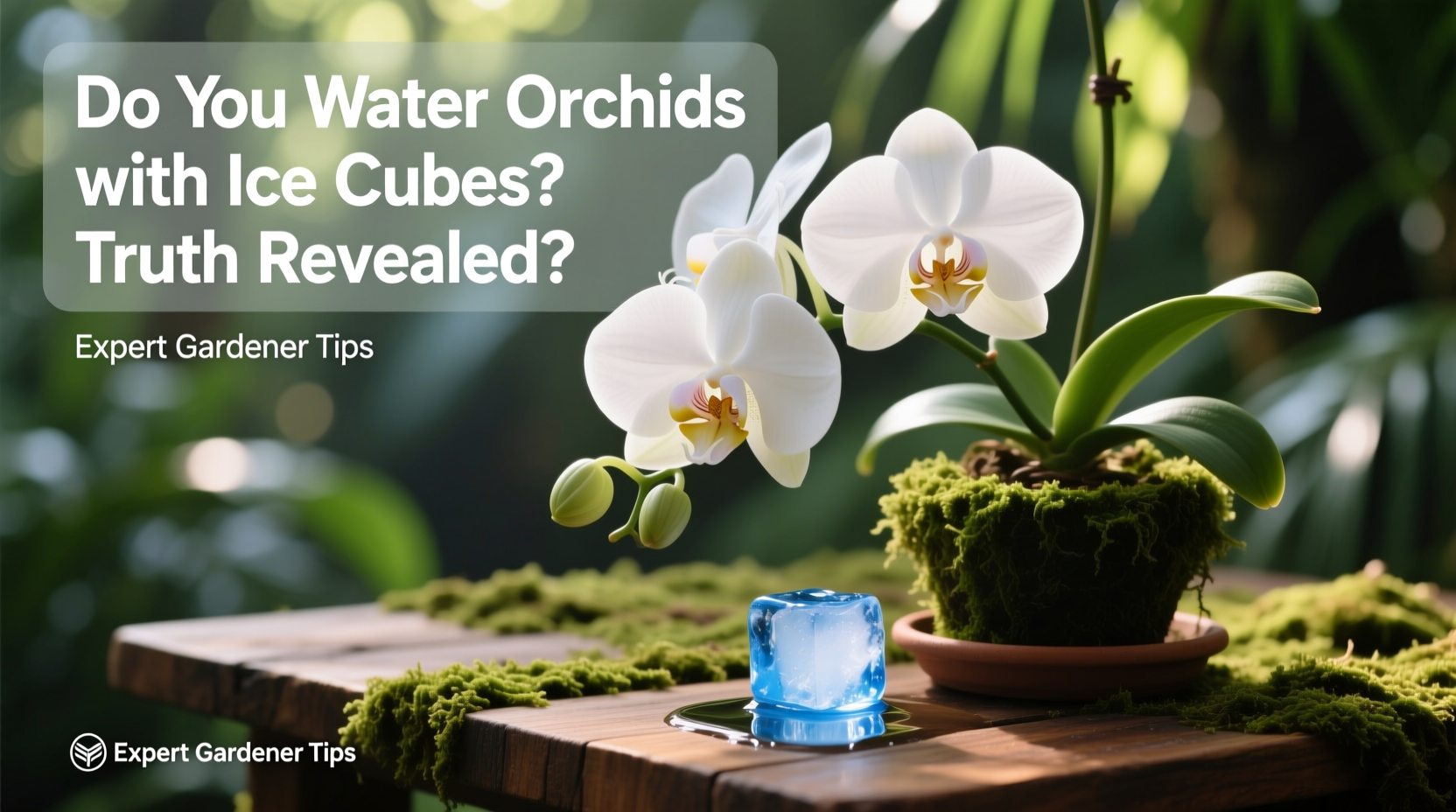 do you water orchids with ice cubes
