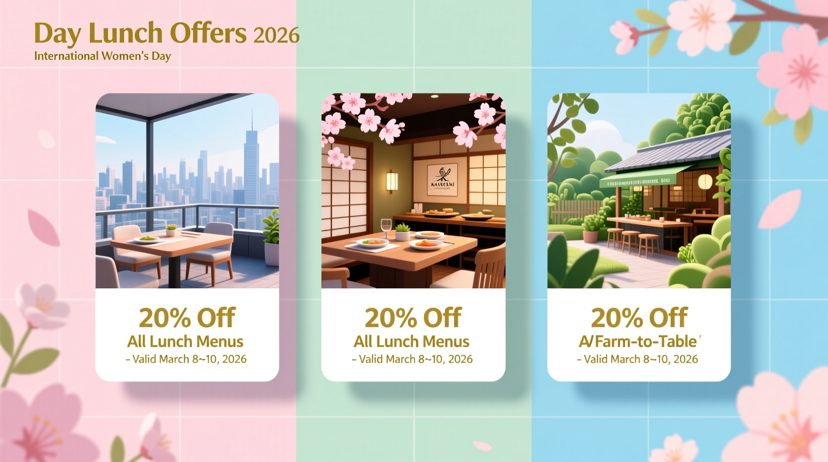 womens day lunch offers