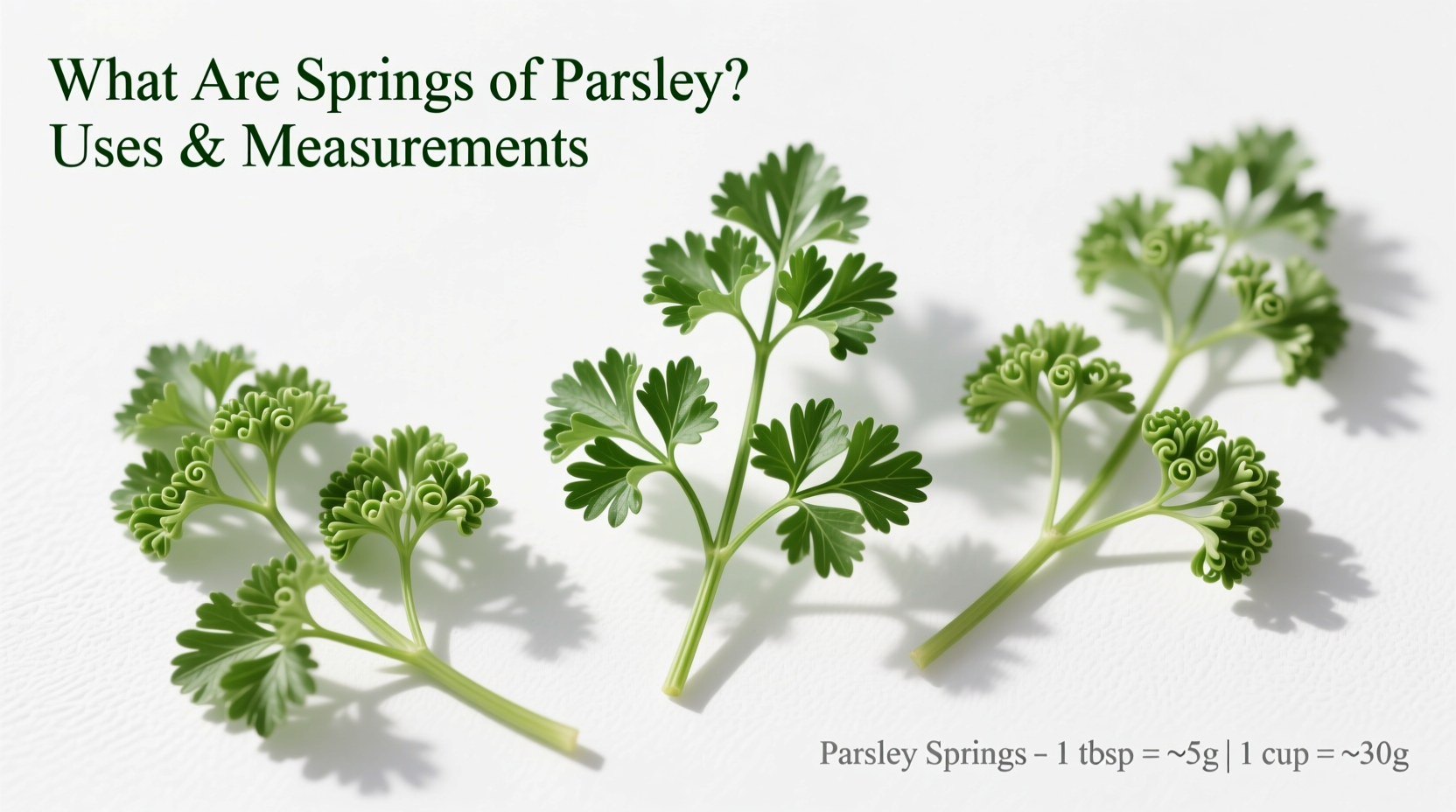 What Are Sprigs of Parsley? Uses & Measurements
