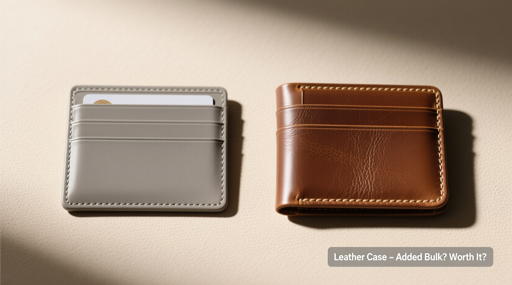 leather wallet case vs regular wallet is the added bulk really worth it