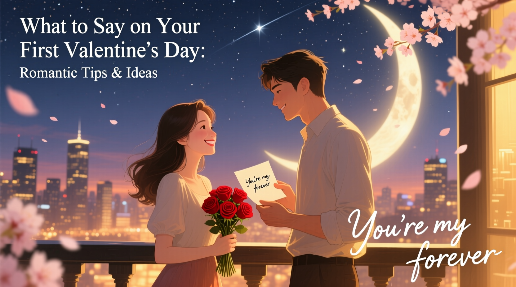 what to say on your first valentines day