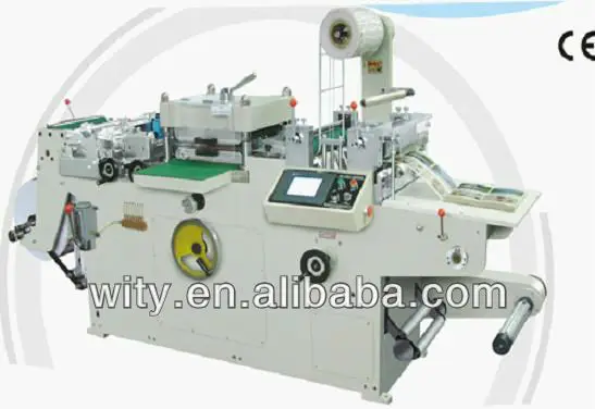 Adhesive Label Logo Sticker Die cutting Machine Punching Hot-stamping Laminating function