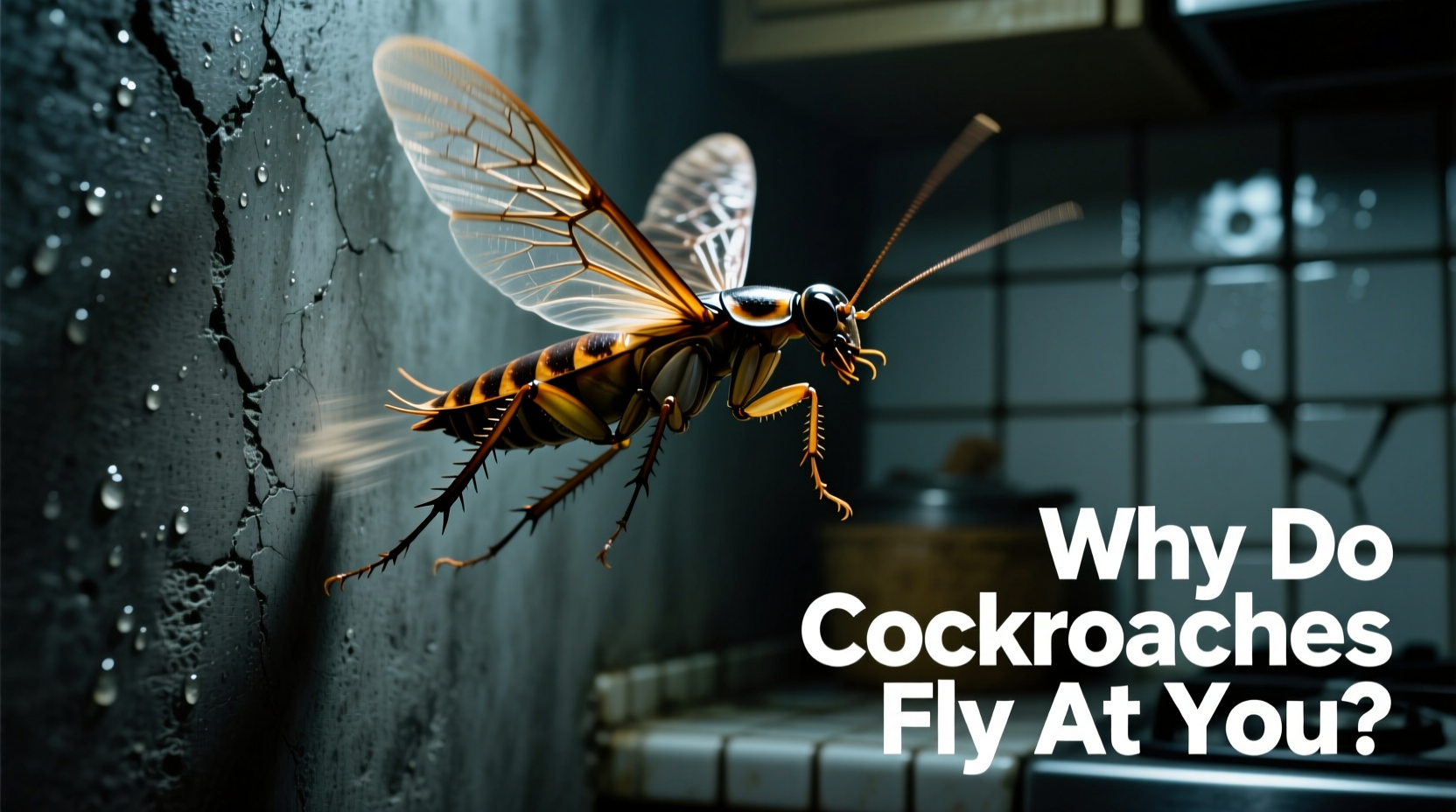 why do cockroaches fly at you understanding cockroach flight