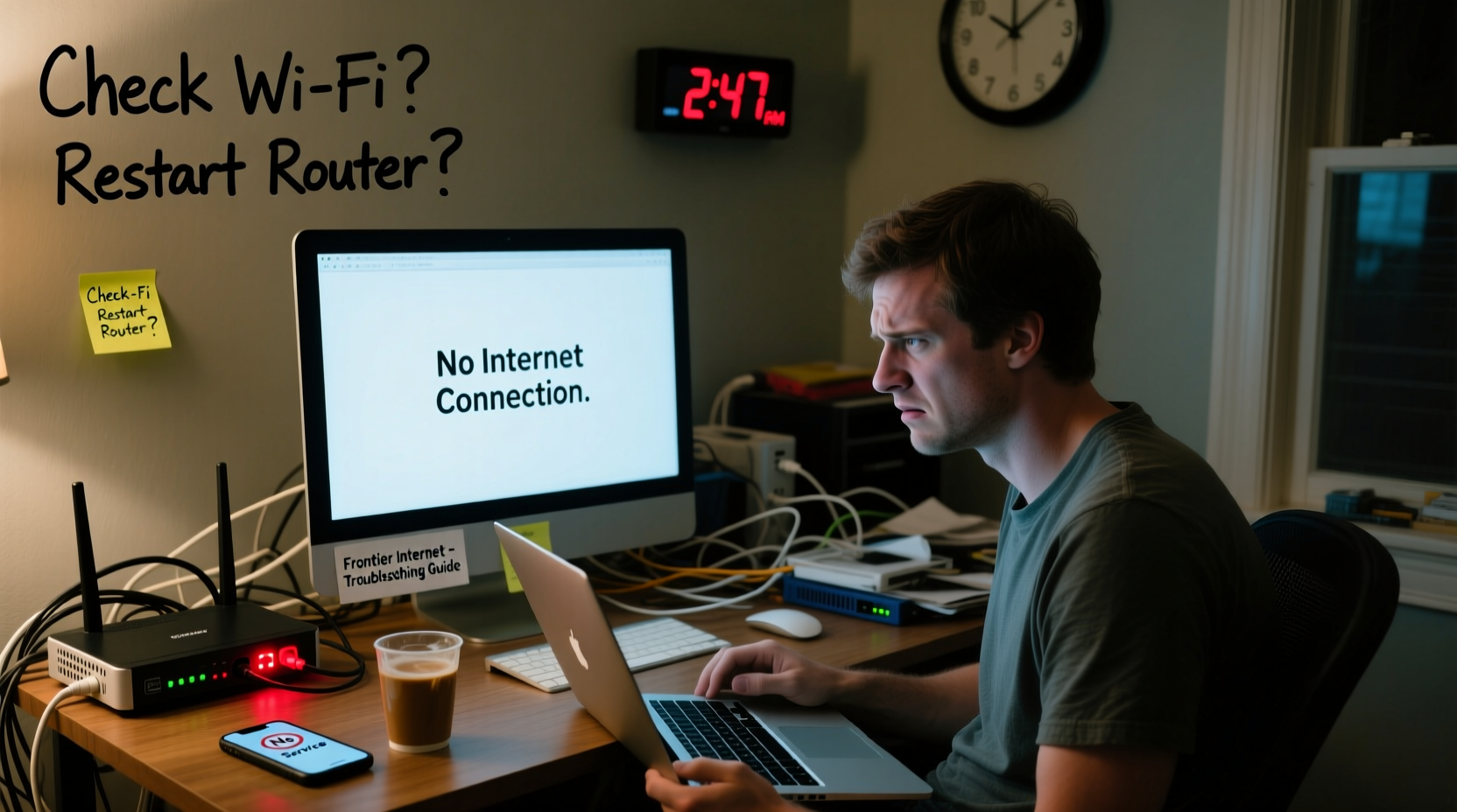 frontier internet not working troubleshooting common causes