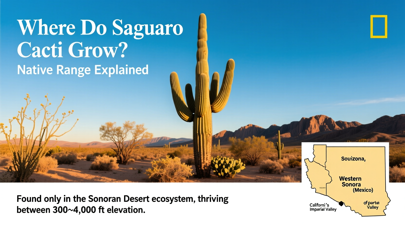 Where Do Saguaro Cacti Grow? Native Range Explained