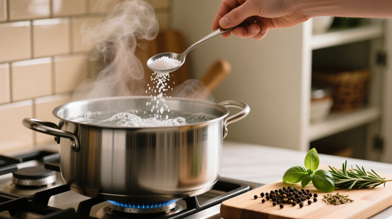 how to season pasta water