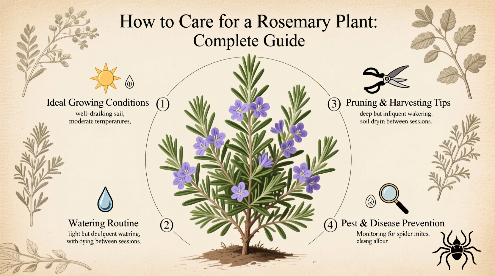 how to care for a rosemary plant