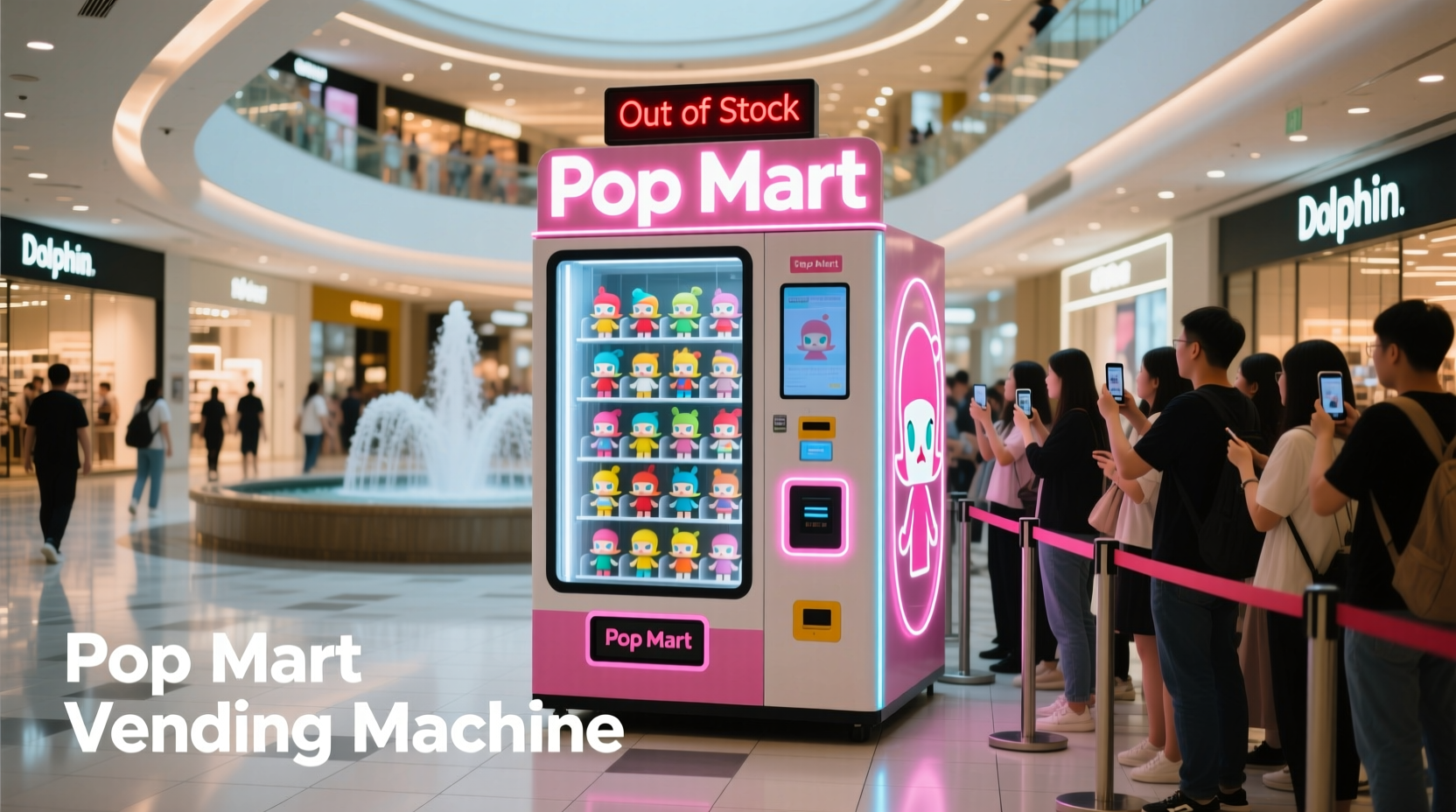 where is the pop mart vending machine in dolphin mall