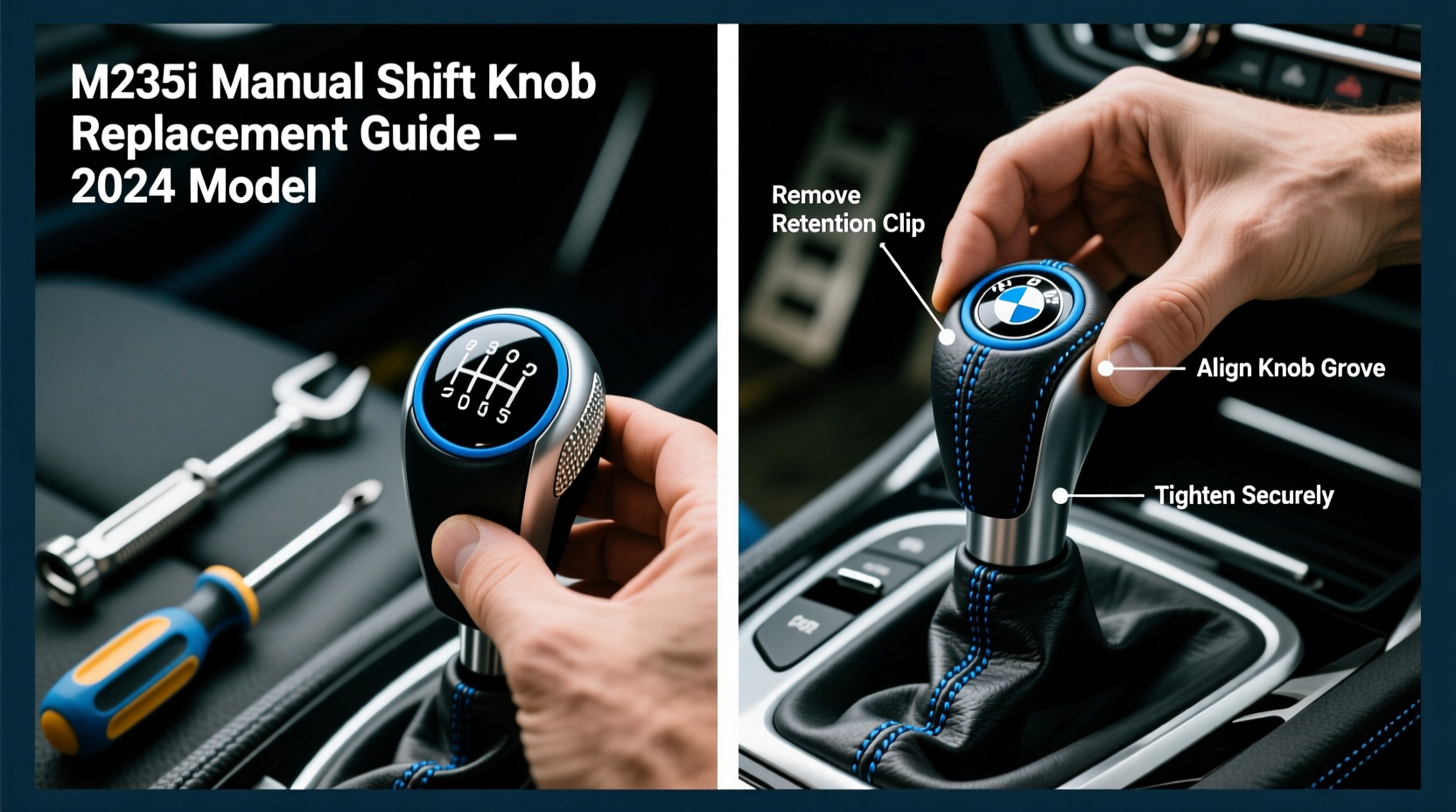 m235i manual shift knob replacement
