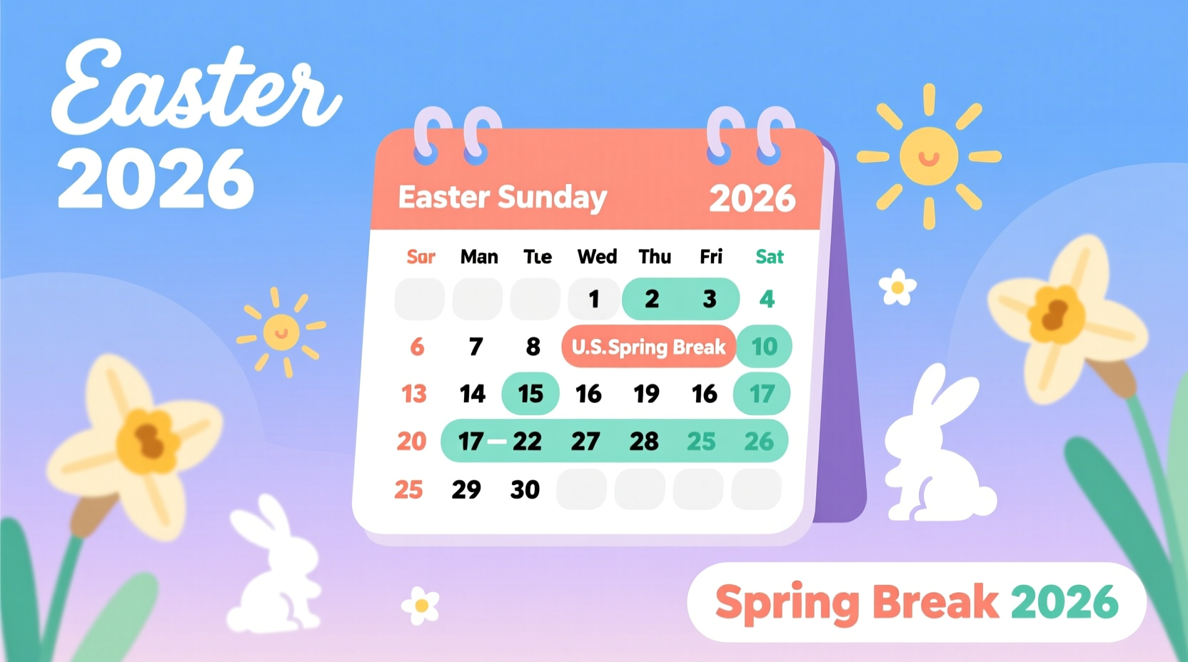 when is easter spring break