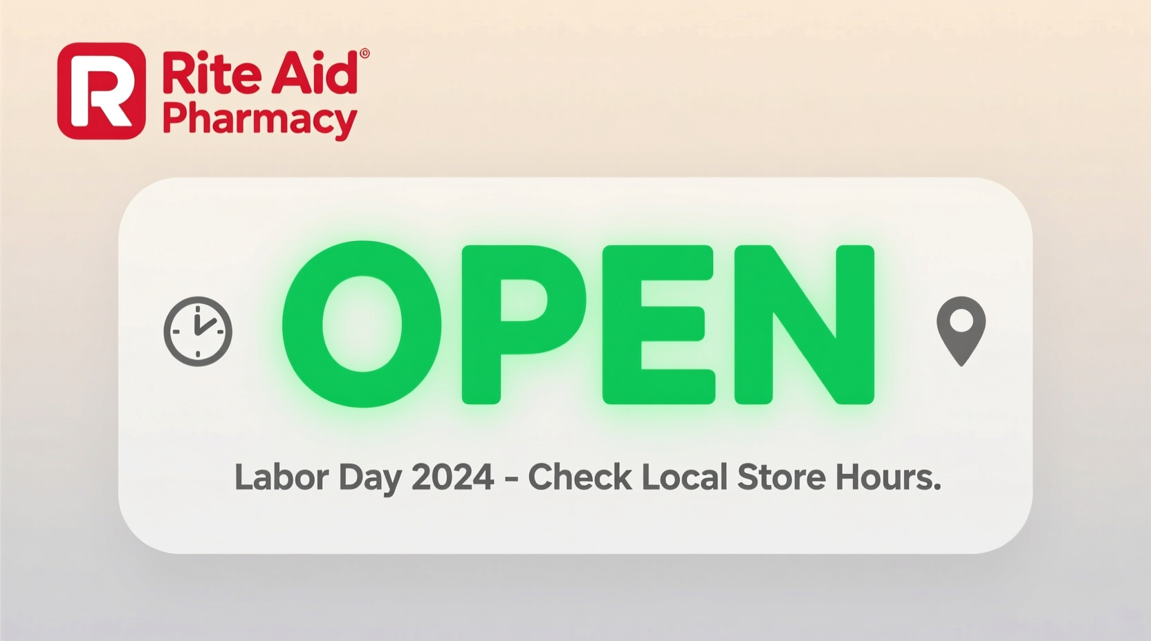 is rite aid pharmacy open on labor day