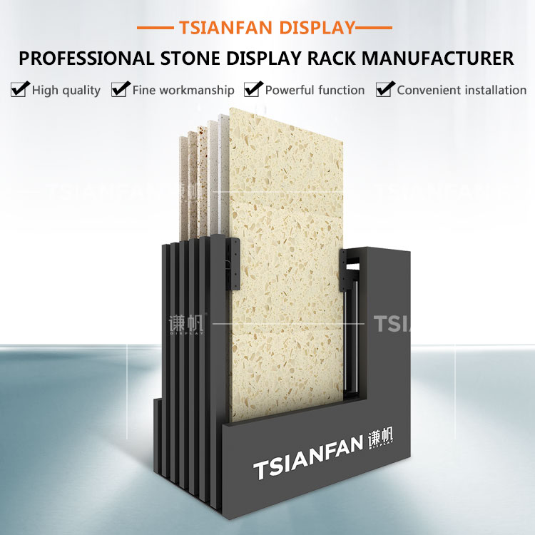 Faux Resin Rock Be On Set Out Crystaltone Show Illustrate Demonstrate Stone Exhibit Shelf Push-Pull Display Rack