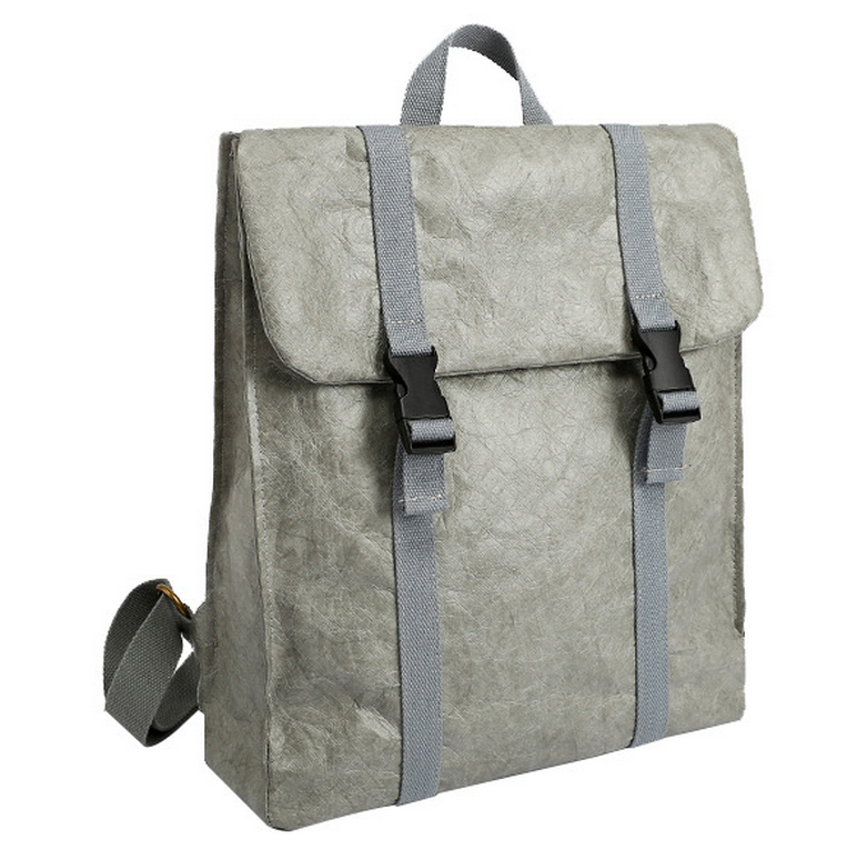 Zaino di carta lavabile ecologico all'ingrosso alla moda zaino roll top